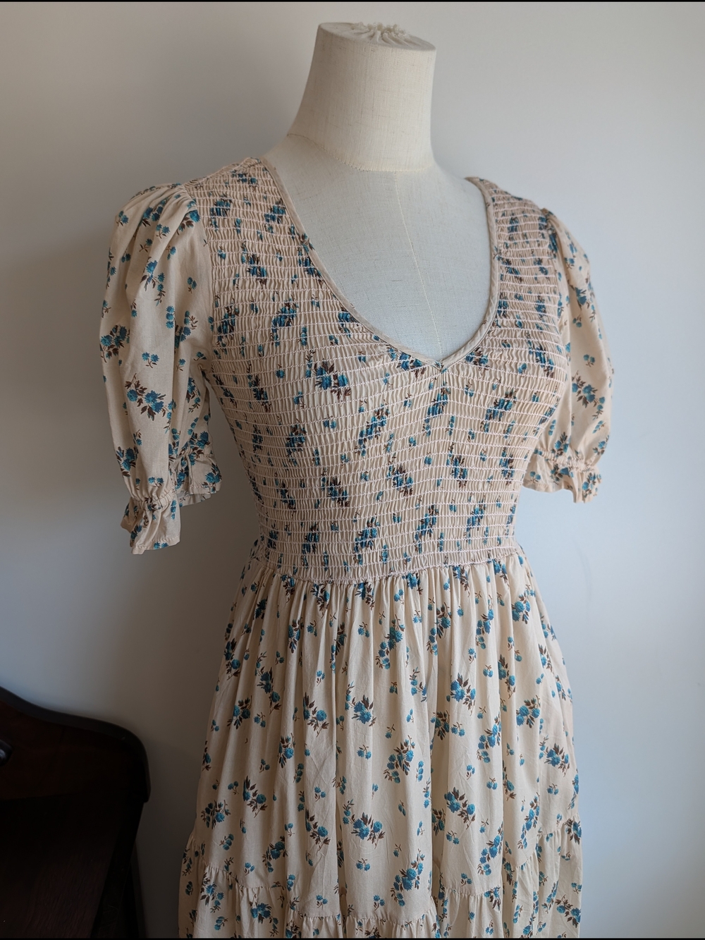 Christy Dawn Brooklyn Dress In Mums Ditsy Cream - Picture 2 of 8